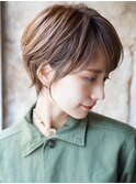 ショートカット×ひし形ショートボブ×前髪あり20代30代40代 s03