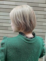 ルルディ バイ アフロディーテ銀座(luludi by APHRODITE)&nbsp;黒髪/グレーベージュ/レイヤーロング/前髪パーマ/銀座