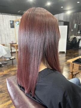 アイリーファンビリ(irie fambilly) 艶ラベンダーピンク×髪質改善メテオカラー