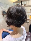 ラベンダーカラーショートボブ