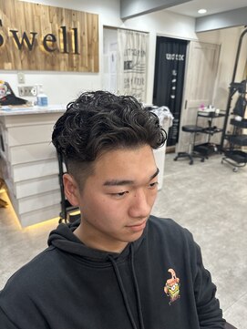 スウェル 船橋店(Swell) #ベリーショート#ダークアッシュ#ニュアンスパーマ#韓国マッシュ