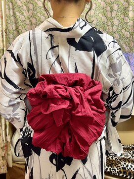 ヘアセットアップス(UP's) 素敵な帯アレンジ♪『浴衣着付け+ヘアセット』