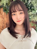 ラフィスヘアーリット 茨木2号店(La fith hair lit)&nbsp;【La fith】ショコラブラウン×シースルーバング