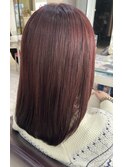 秋におすすめ！ブリーチなし♪チェリーレッドブラウンカラー