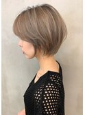 【marfe】ショート_ショートボブ_ブリーチ_髪質改善ヘア