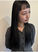 【Barouche/中島綾子】 オン眉 ロングヘア 堀江