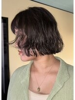 ロールアップスリーブス(ROLL UP SLEEVES)&nbsp;ボブパーマ/ダークオリーブ