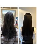 黒髪ストレート