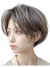 1番人気♪白髪予防！カット+ネント髪質改善カラー+2step超音波トリ￥11000