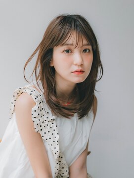 アンアミ キチジョウジ(Un ami Kichijoji) ミディアムレイヤー/レイヤー/ブラウンベージュ 寺村佳乃