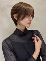 ソワネ 表参道(soigne)&nbsp;表参道髪質改善カラーウルフショートボブアッシュグレージュ40代