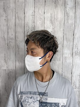 ビューティドレッセヤマノ 池袋パルコ(Beauty Dresse YAMANO) 【MEN'S HAIR】【ショート】【白髪ぼかしハイライト】【カラー】