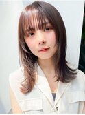 小顔見せレイヤースタイル