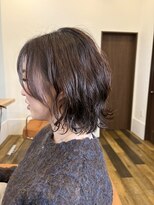 リノアプラス(Linoa+)&nbsp;外ハネくびれミディ｜デジタルパーマ