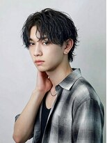 リベルテ グリット(Liberte Grit) 心斎橋メンズ◎大人黒髪マッシュシャドウパーマで大人色気