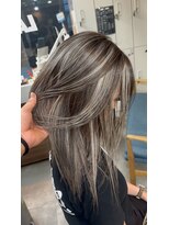 ラフ 難波店(LAFF)&nbsp;バレイヤージュ/シャドウルーツ/ハイライト/レイヤーカット