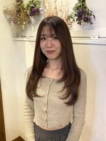 ジル ヘアデザイン ナンバ(JILL Hair Design NAMBA) apricot orange color × レイヤーカット♪/韓国ヘア/オレンジ