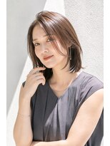 アッシュ 学芸大学店(Ash)&nbsp;ミディアムボブ/大人女性/シアーベージュ/髪質改善/白髪ぼかし