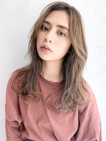 アルバム 銀座(ALBUM GINZA)&nbsp;ナチュラルロング_毛先パーマことりベージュ_66822