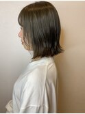 ナチュラルインナーカラー(ベージュ×オレンジ)