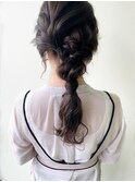 ゆる編みおろしアレンジ