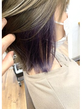 ベルヘアサロン(BeL HAIR SALON) インナーカラー パープル