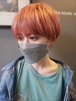 ペネロープ(Penelope) 【新宿PENELOPE】マッシュショート×コーラルピンク!遠藤至