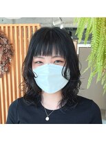 アクセヘアー 町田(acce hair)&nbsp;黒髪健康毛のナチュラルウェーブ