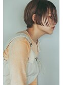 外ハネボブセクションカラーグラデーションカラーペールベージュ