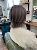 シルバーグレージュ×ショートウルフ