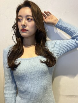 ロンド ストラーダ 心斎橋(Lond strada) 韓国前髪顔周りロング×デザインカラー[心斎橋/髪質改善]