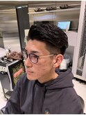 ワイルド七三ツーブロックアップバングショートF