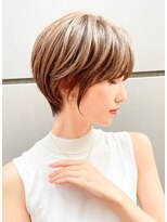 ロンドホットリップ 立川(Lond hot lip)&nbsp;大人ガーリー/チョコレート×前髪/小顔ショート[立川]