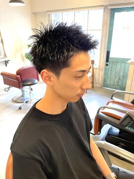 アンティコ(Antico) モテ髪短髪モテる流行イケメン束感アップバング黒髪