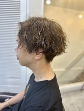 ソイクフ(SOY KUFU) MEN’S HAIR マッシュパーマアッシュブラックカルマパーマ