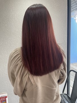 アジールヘア 所沢プロペ通り店(agir hair) 暖色あったかいカラーピンクブラウンレッドブラウン所沢