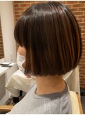 アンブレラカラー&ミニボブ