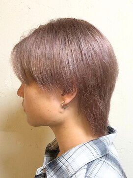 ヘアリゾート粋 ウナム 新宿東口店(enam) メンズ/ブリーチカラー/ピンクブラウン