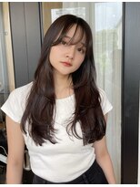 メゾンドイギー(MAISON de IGGY)&nbsp;ナチュラルブラウン×レイヤーロング