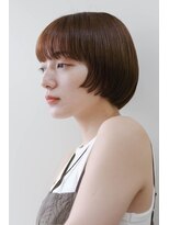 ピズム(PISM) ショートボブ/前上がりボブ/オリーブベージュ/ワイドバング