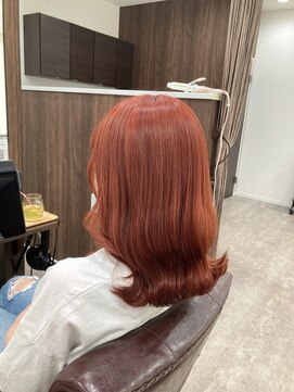 ミミックヘアー(MiMic hair) 【ダブルカラー】オレンジブラウン、ミディアム