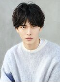 メンズ似合わせニュアンスパーマツーブロック