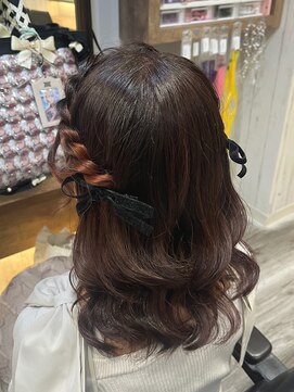 ヘアセット アリエス 新宿駅前店(aries) *.ねじりはーふついん.*