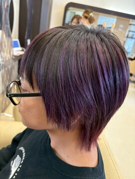 ヘアショップエヌアンドエー 久喜 栗橋店(hairshop N&A) 個性が光る クールなラベンダーカラー/Wカラー/ケアブリーチ