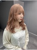 イメチェン/ホワイトブロンド/外ハネボブ/美髪/名駅