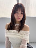 シティーバイローウェ 表参道(City/louwe)&nbsp;顔周りレイヤーカット/韓国/ナチュラルブラウン