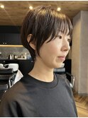 髪質改善カラーとショートスタイル　岐阜市美容院