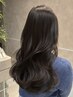 透明感のある暗髪カラー+カット+うる艶トリートメント¥13000