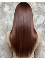 オンク 新宿(onk)&nbsp;黒髪/グレーベージュ/レイヤーロング/前髪パーマ[新宿駅]