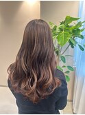 大人ナチュラルロングレイヤー/ハイライト/透明感/30代/40代